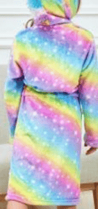 Recalled Children's Robe: White Stars Tie-Dye