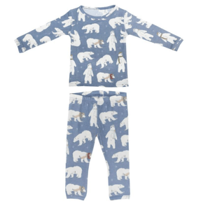 Recalled Copper Pearl tight-fitting pajamas - long-sleeves, polar print