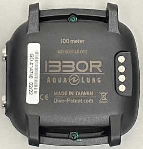 Back of recalled Aqua Lung i330R dive computer