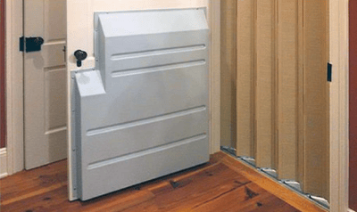 Example of an installed safety device/space guard