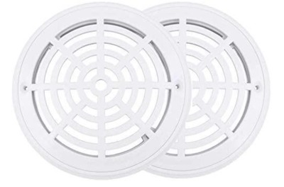 Recalled Wadoy 8-inch Pool Main Drain Cover with Screws (2-Pack)