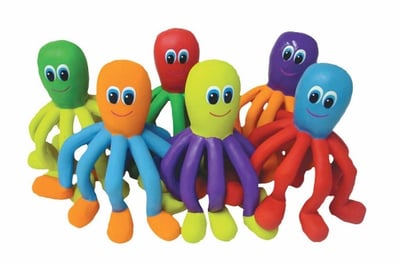 Recalled rubber critter octopus set of six