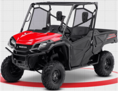 Recalled Honda Pioneer 1000 two-seater recreational off-highway vehicle