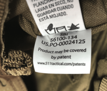 The PO and style number is located on the third label which is sewn into the side seam