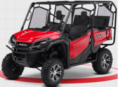 Recalled Honda Pioneer 1000 four-seater recreational off-highway vehicle