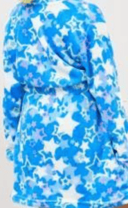Recalled Children's Robe: Blue With White Stars