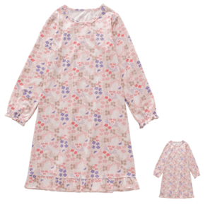 Recalled AllMeInGeld Children's Nightgown with Matching Doll Nightgown in Pink with Flower Print