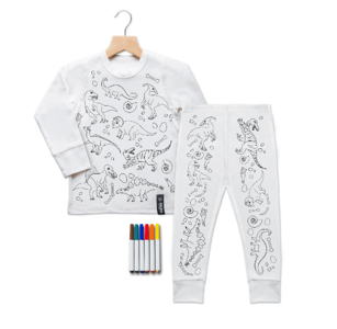 Recalled Selfie Craft Co. pajama set in Dinosaur
