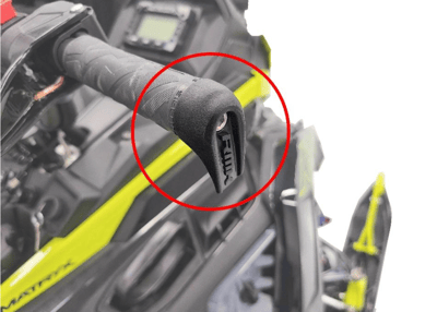 Close-up of Recalled Snowmobile Handlebar Hooks