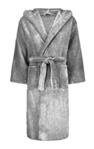 Recalled Mark of Fifth Avenue children's robe – gray
