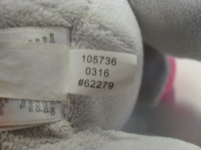 Child of Mine Waggy Musical Elephant Batch Code Label #62279