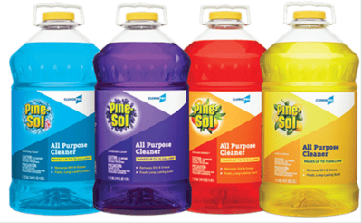 Recalled CloroxPro Pine-Sol All Purpose Cleaners in Sparkling Wave, Lavender Clean, Orange Energy, and Lemon Fresh Scents