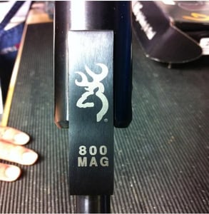 Detail of the top of the recalled air pistol's barrel block