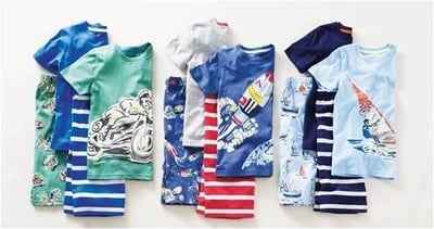 Mini Boden boys’ pajamas with shorts and top