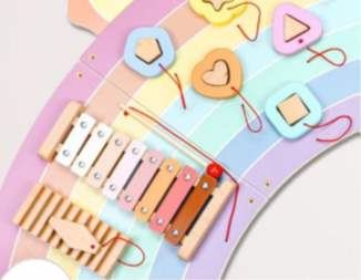 Close-up of Drumstick Attached to Xylophone Component