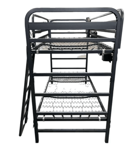Recalled Interior Resources Children's steel utility bunk bed (back view)