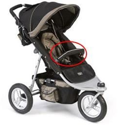 Recalled Tri Mode Single Jogging Stroller