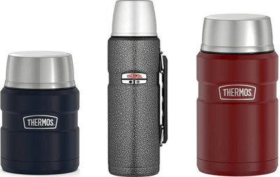 Recalled Thermos 16-oz Stainless King Food Jar (SK3000), 40-oz Sportsman Food & Beverage Bottle (SK3010), and 24-oz Stainless King Food Jar (SK3020)
