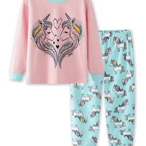 Recalled "Unicorns Forming a Heart" Two-Piece Pajama Set