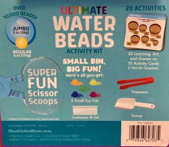 Label on the back of the recalled product with UPC Number 079346627035