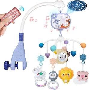 Recalled Youbeien Crib Mobile in purple