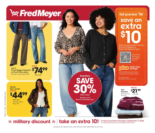 Fred Meyer Home & Apparel Ad