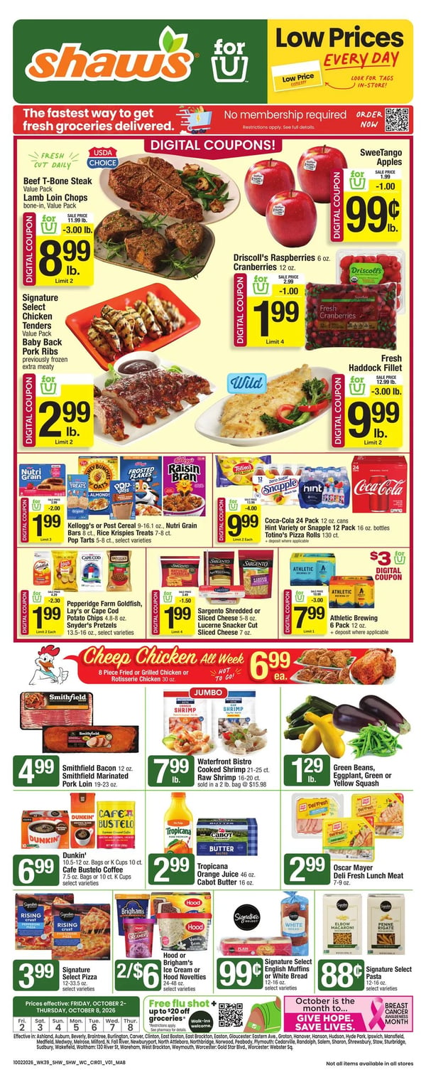 Shaws Weekly Ad