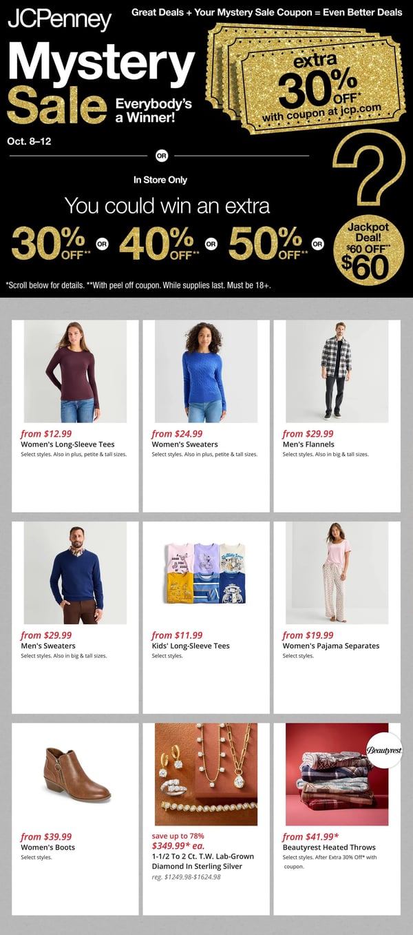 JCPenney Mystery Sale