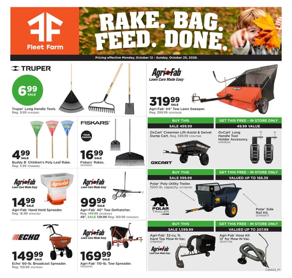 Fleet Farm -  Rake.Bag.Feed.Done. Ad
