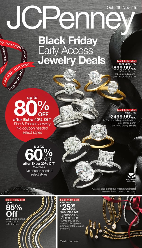 JCPenney - Black Friday Early Access Jewelry Deals