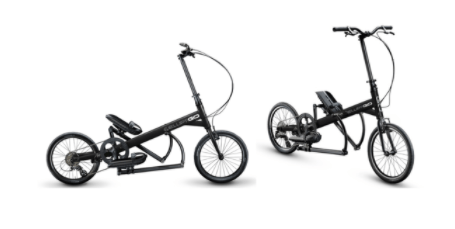 Recalled ElliptiGO Arc bicycle (side and front views)