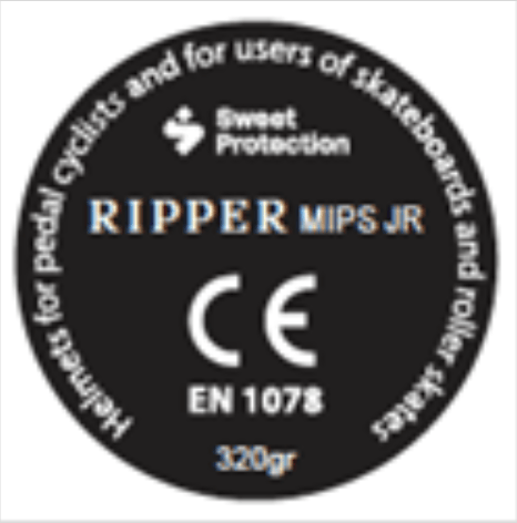 Recalled RIPPER MIPS Jr. model name label