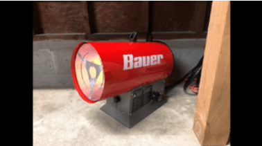 Recalled Bauer Forced Air Propane Portable Heaters