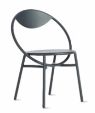 Recalled Arc Café Chair Frame in blue