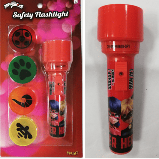Recalled ZAG Miraculous children’s flashlight