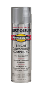Recalled can of professional galvanizing bright compound spray