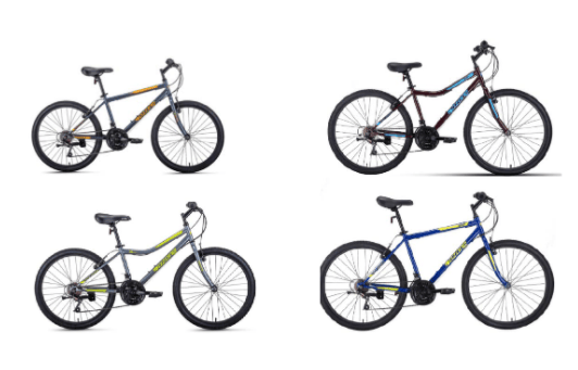 Recalled Ozone 500 Density Bicycles models 164539, 162803, 164537 and 162805 (shown from top left to bottom right)