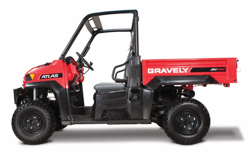 Recalled Gravely JSV 3000 utility vehicle