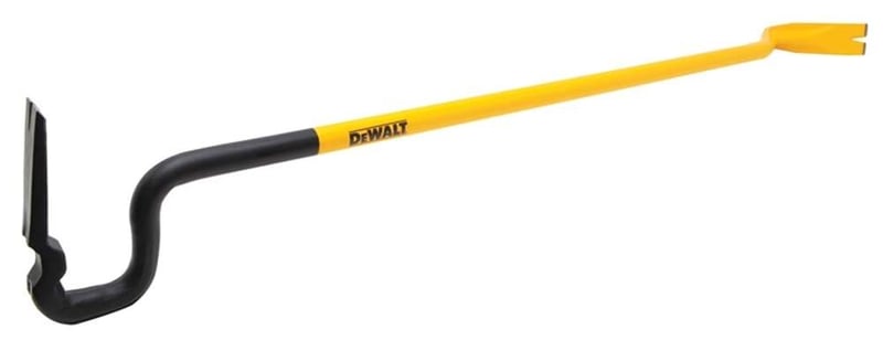 Recalled DEWALT 40-inch utility bar with pry end and board gripping end