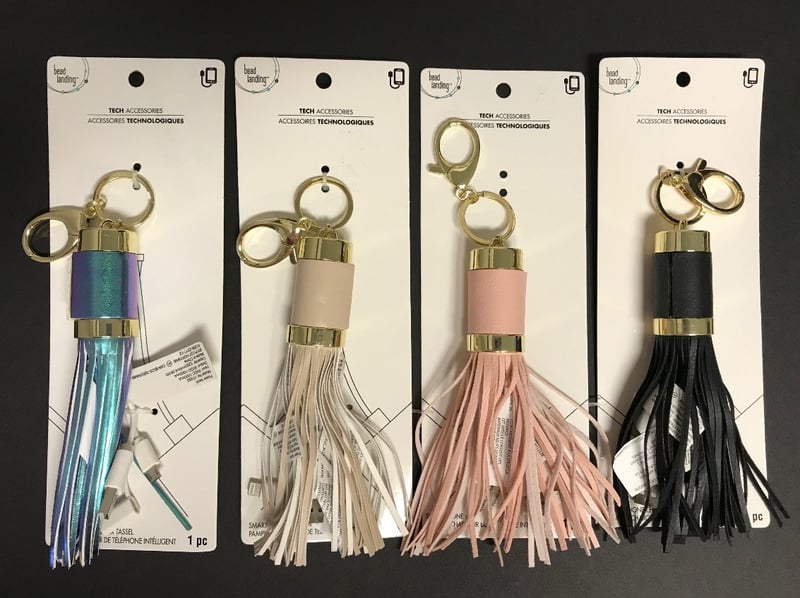 Michaels Bead Landing tassel keychain mobile poser banks (all colors)