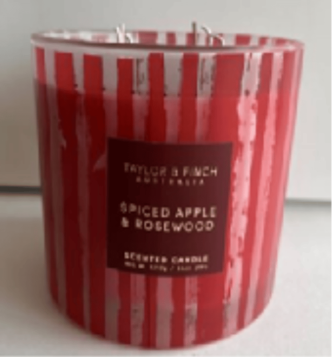 Recalled Taylor and Finch 6-Wick Scented Candles (Spiced Apple & Rosewood)