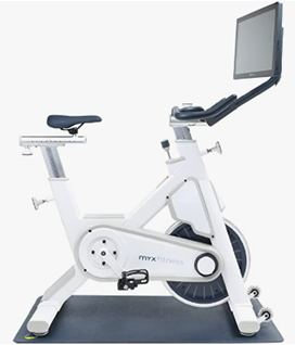 Recalled MYX Fitness exercise bike - white