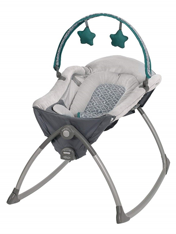 Graco Little Lounger Rocking Seat (This photo is a representative image.  Your Little Lounger fabric may look different.)