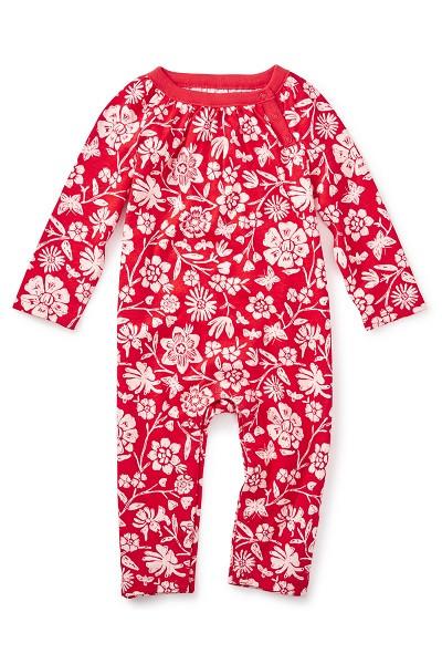 Vermillion Painted OPP Floral Romper, Style Number: 7F32500