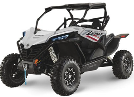 Recalled CFMOTO ZFORCE 950 HO Sport Side-by-Side ROV (gray)