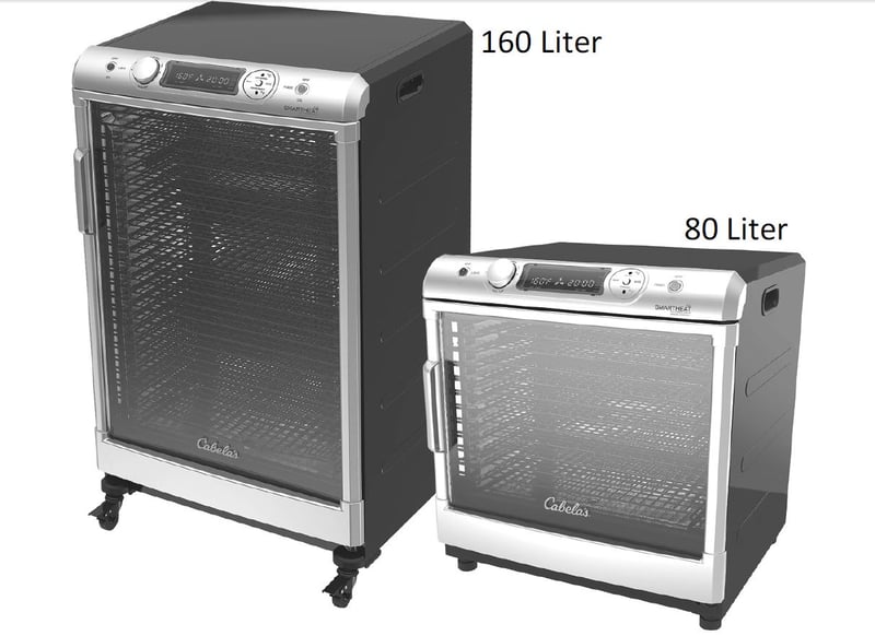 Cabela’s 160-liter and 80-liter food dehydrators