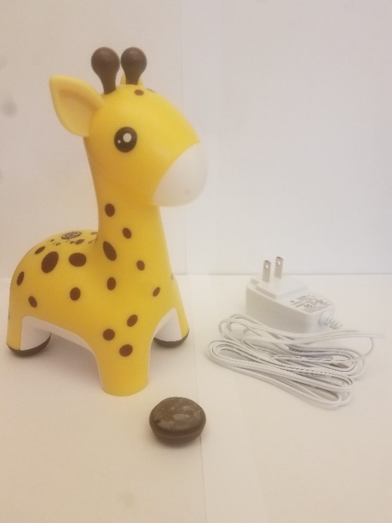 The recalled HoMedics Giraffe Comfort Creatures Nightlight with detached foot.