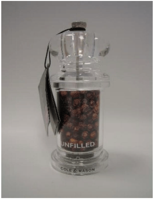 Recalled Cole & Mason 505WEG Pepper Mill (sold empty)