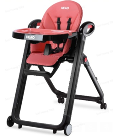 Recalled HEAO High Chair with rotating wheels