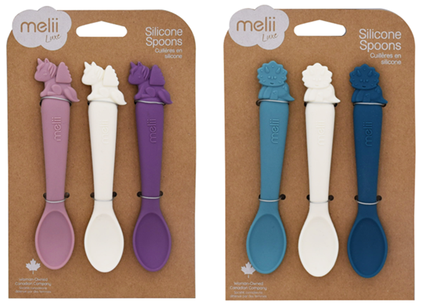 Recalled Melii Baby Silicone Spoons (3-Pack)